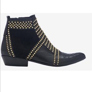 Hard to find! Anine Bing Charlie Boots Gold Sz 38